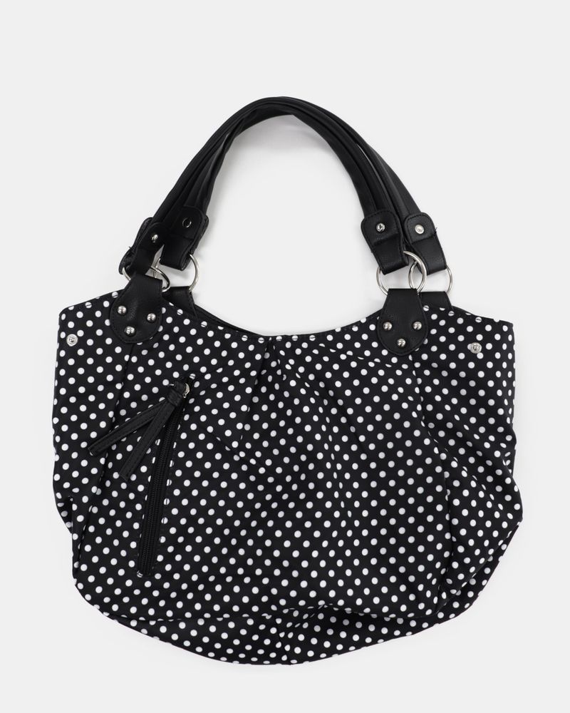 Lermin Dot Stud Big Shoulder Bag