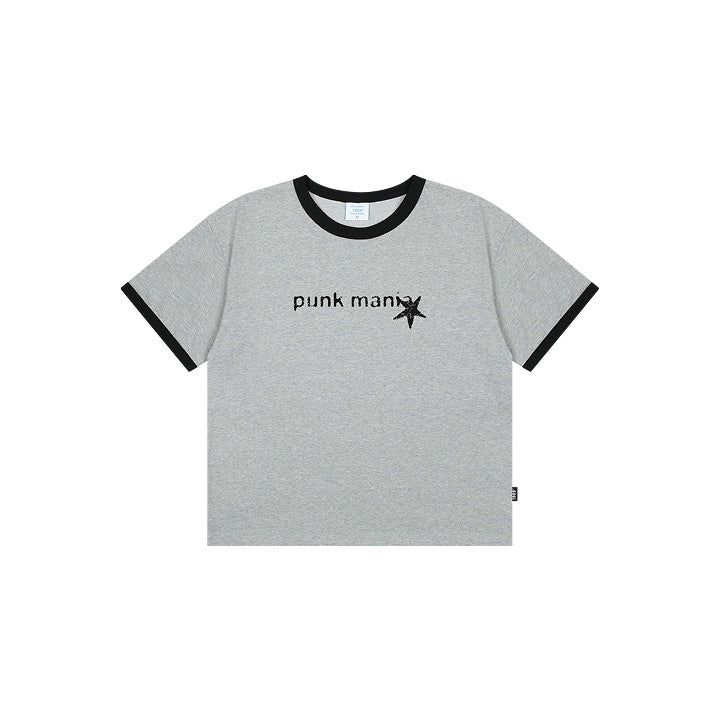 PUNK MANIA Cool Cotton Cropfit Ringer Short Sleeves (SRCSTD-0240)