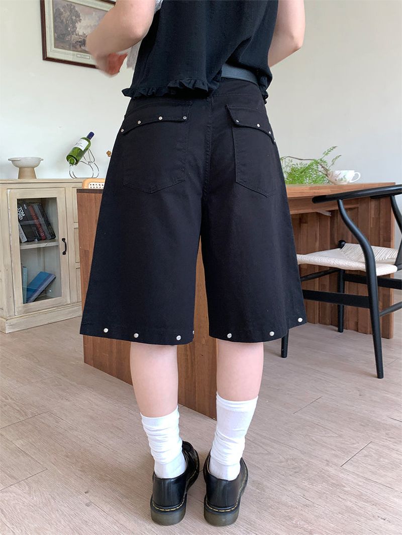 STUD BERMUDA PANTS (2C)