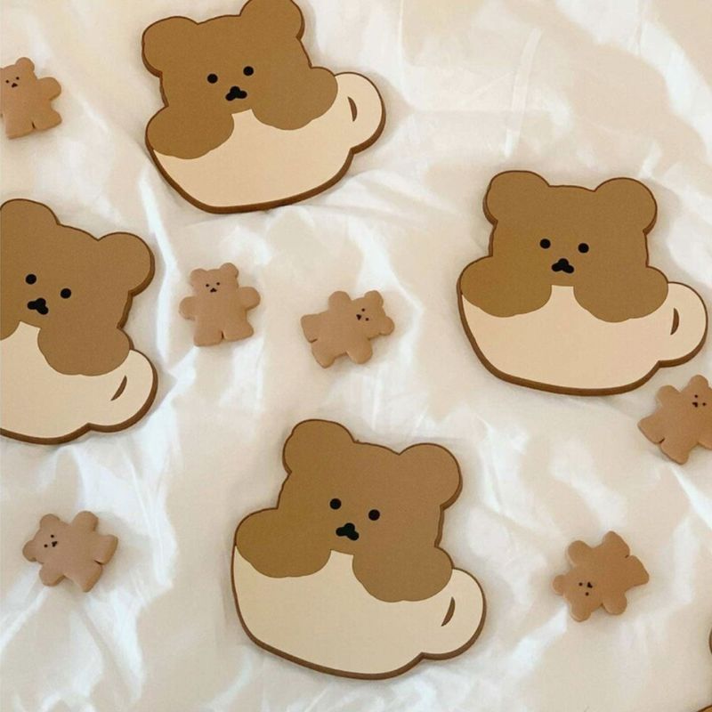 Chanibear cup coaster - Brown
