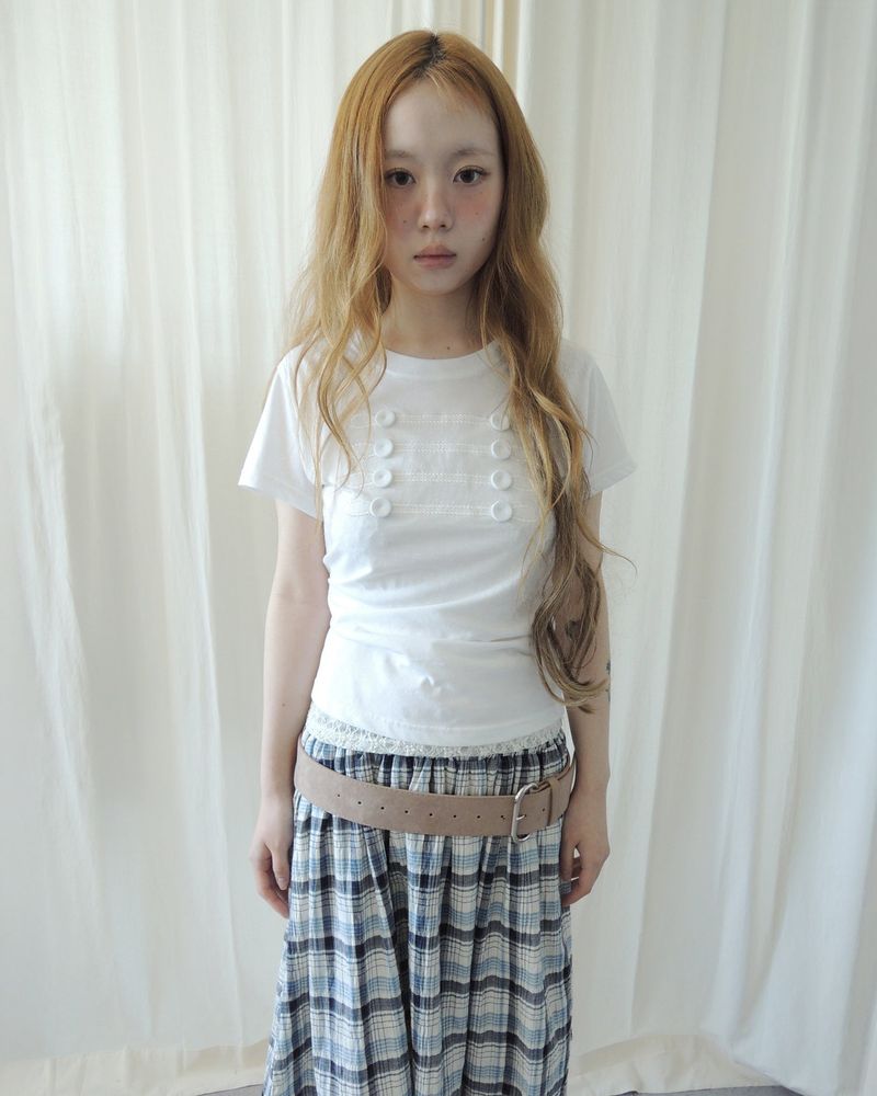 NUPHLO(ニューフロー)の「NOBLE NAPOLEON SHORT SLEEVE T-SHIRT(Tops)」