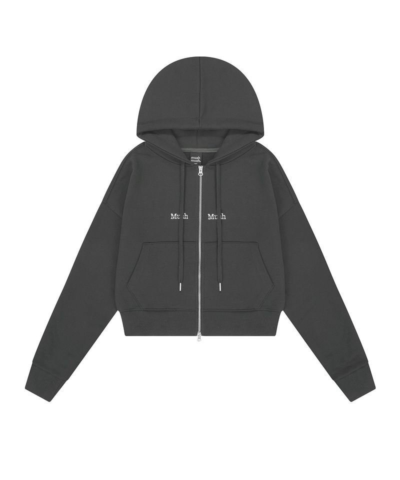 LOGO STITCH REGULAR FIT HOOD ZIPUP