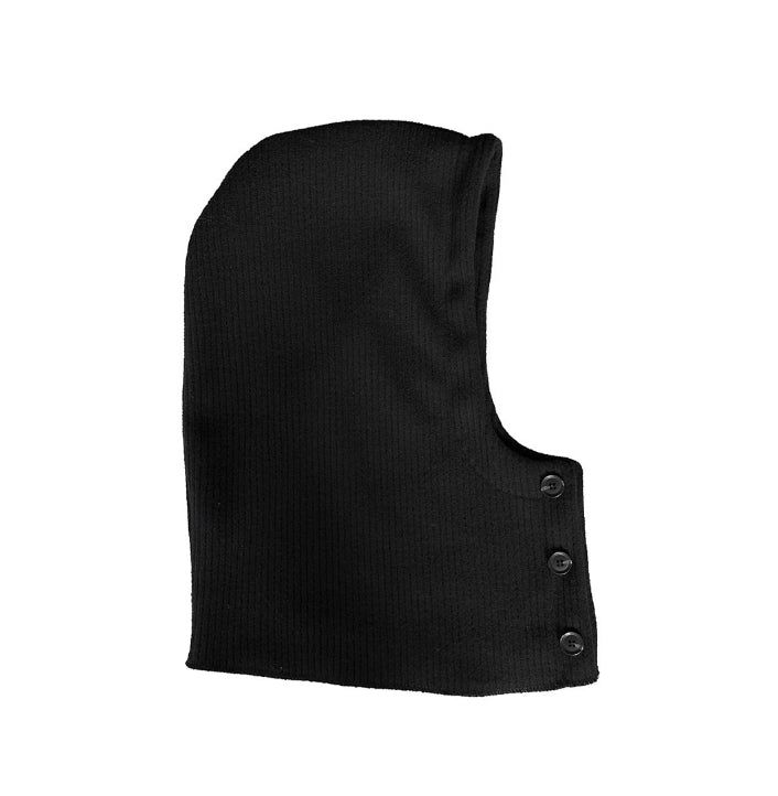 Mero Knit Hooded Button Balaclava