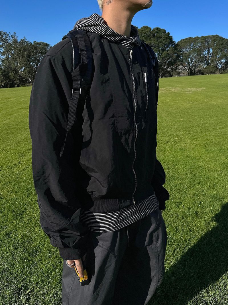  Ash MA-1 Shirring Jacket 3C