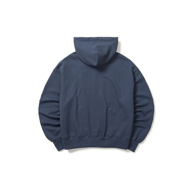 Sunburst hoodied zip-up / Smoke navy