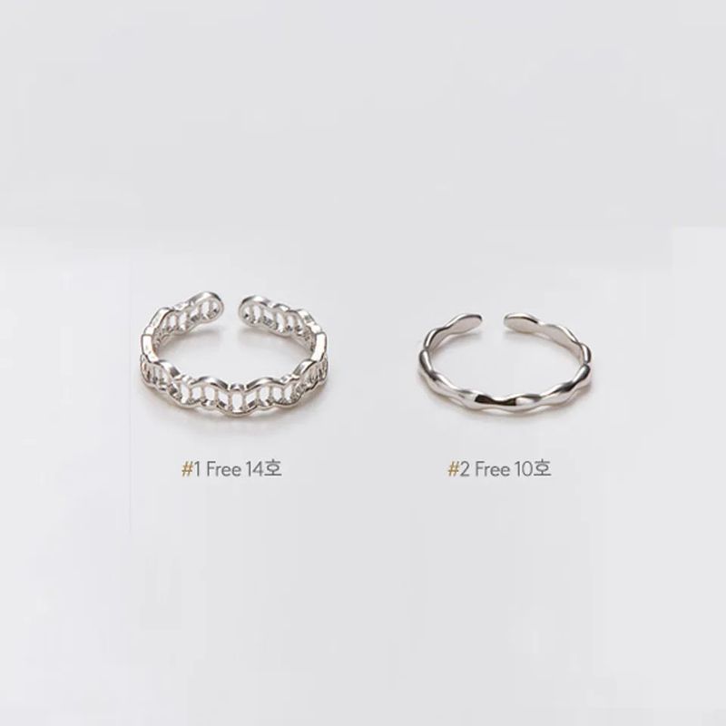 coral set ring
