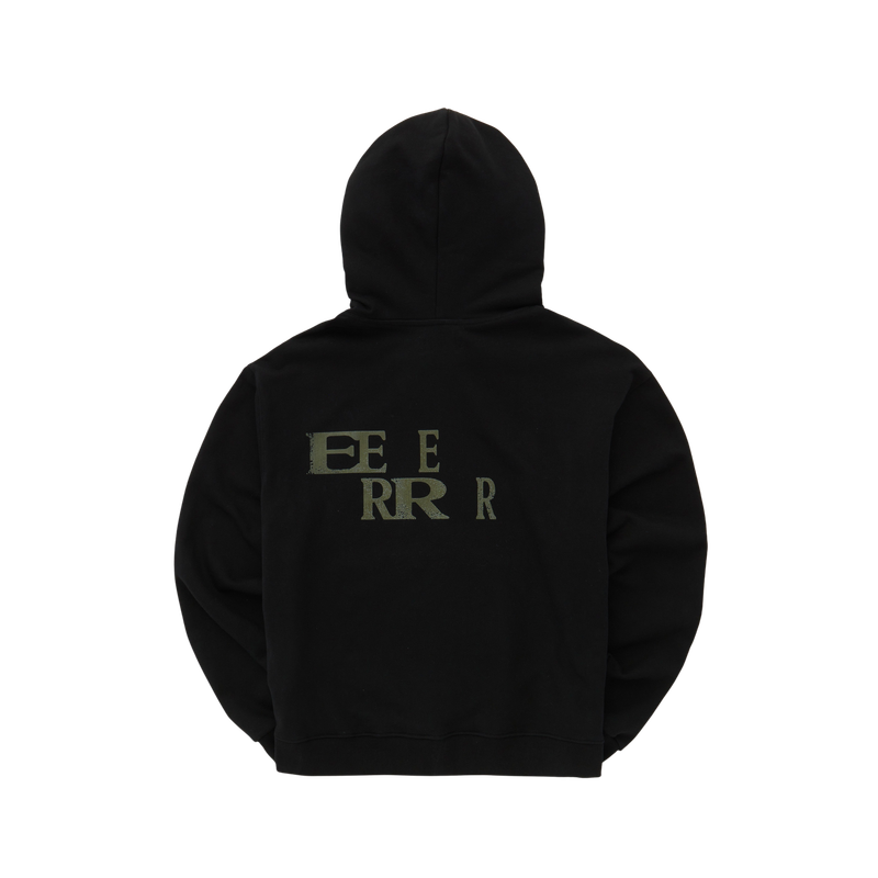 EEERRR Crack logo hoodie (Black)