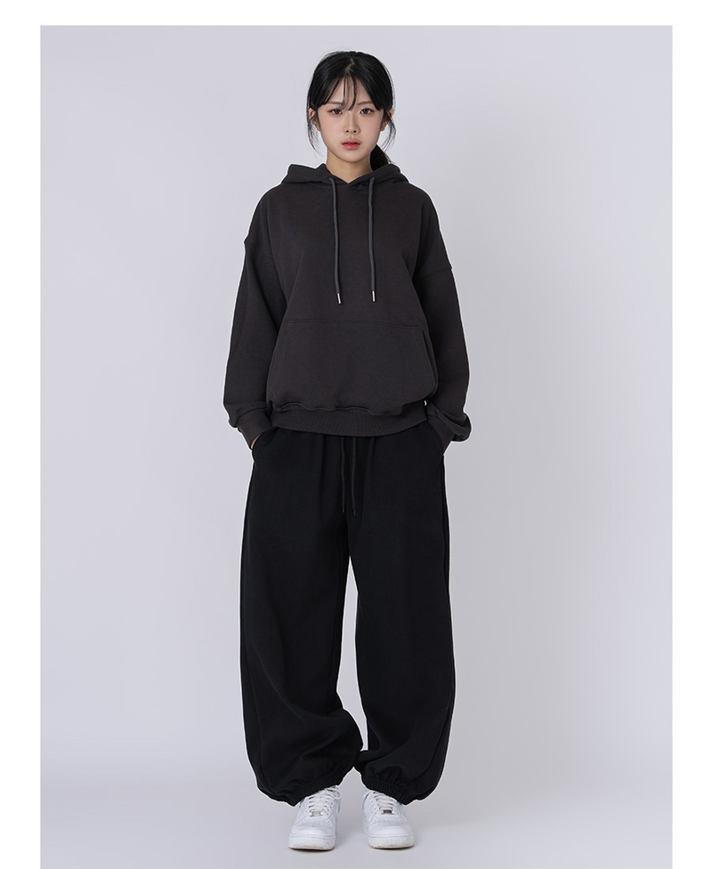 Authentic Relaxed Basic Hoodie Dark Gray
