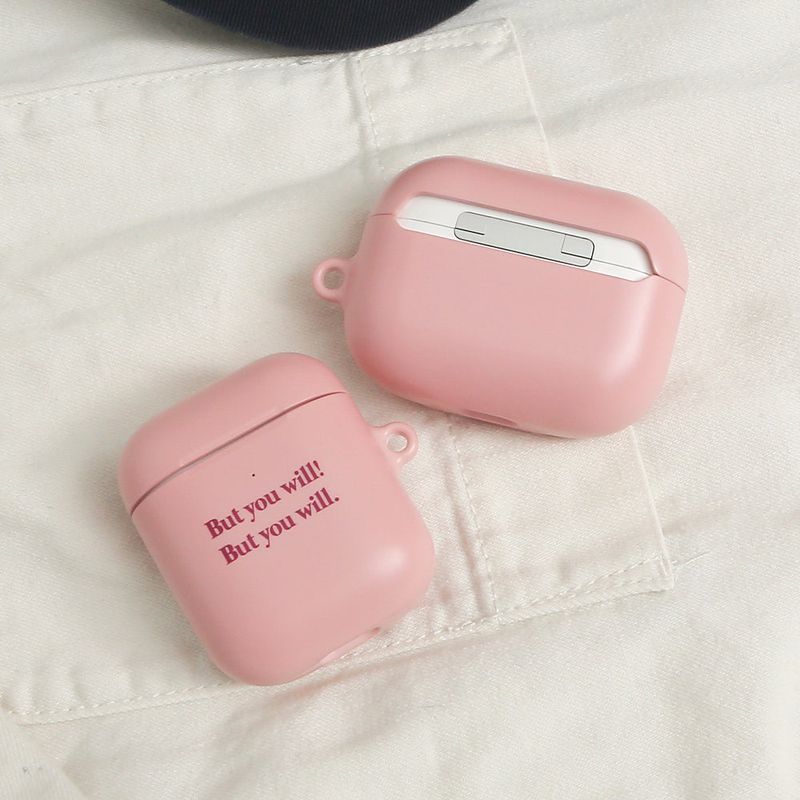 Simply Text Pink (Airpods Matt Case)