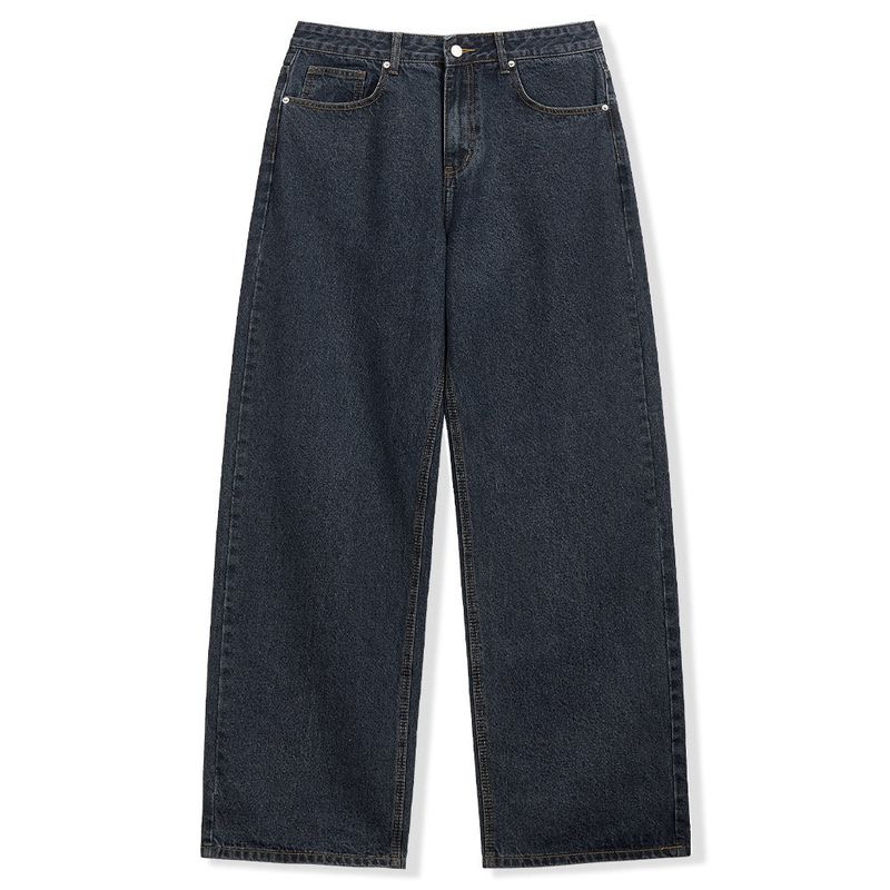 Basic Wide Denim Pants - 3COLOR