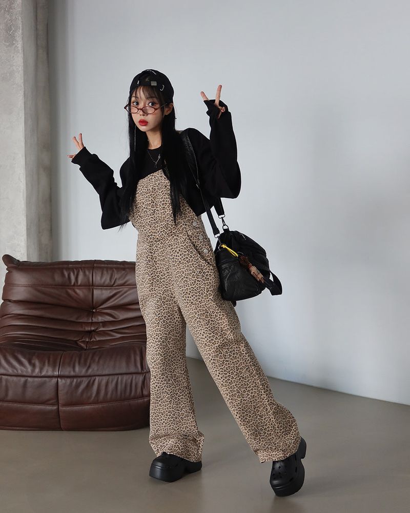 leopard leopard overalls overalls