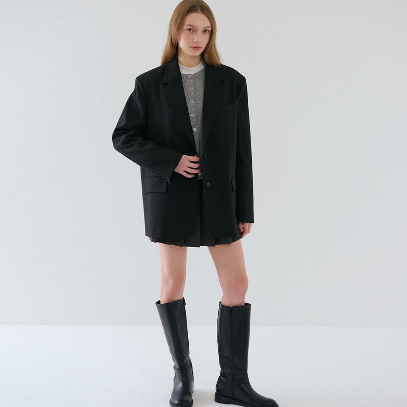 Over-sized Tailored Jacket_Black