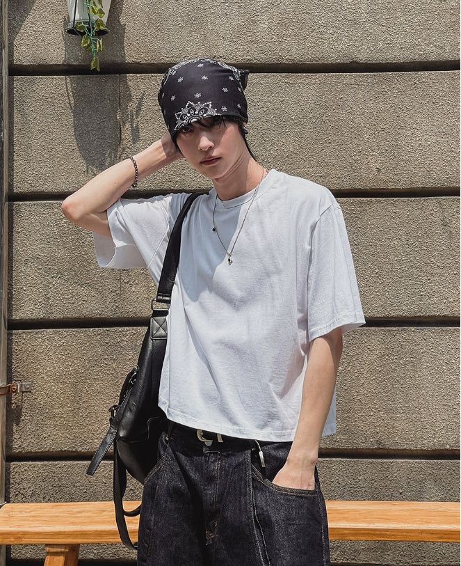 フルーヴベーシッククロップショートスリーブTシャツ