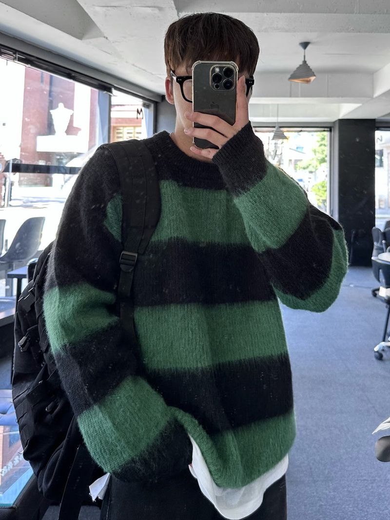 cander stripe loosefit knit