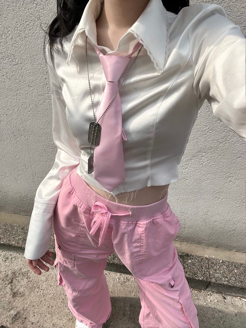 noasanno（ノアサンノ）の「Noasanno Logo tie (pink)（Fashion Accessories）」