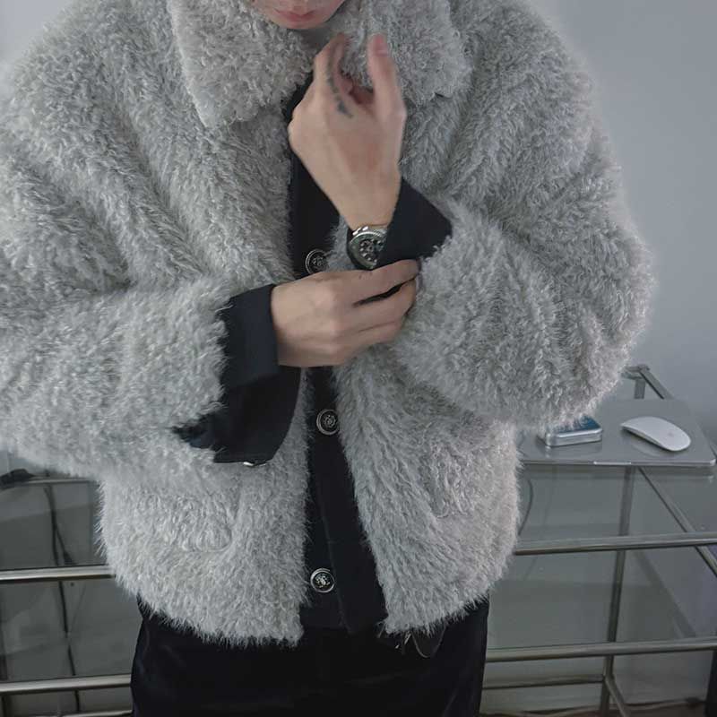 3 TAP Schnauzer Fur Tweed Jacket (2color)