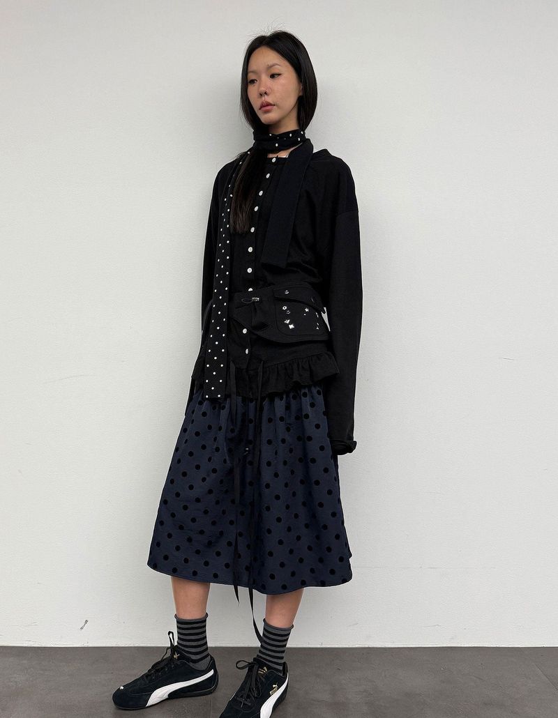 BALL SKIRT IN NAVY