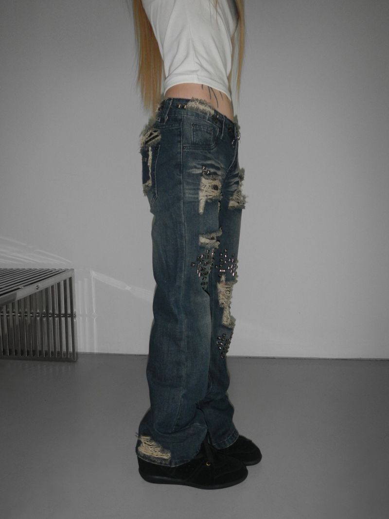 maybe stud dark denim pt