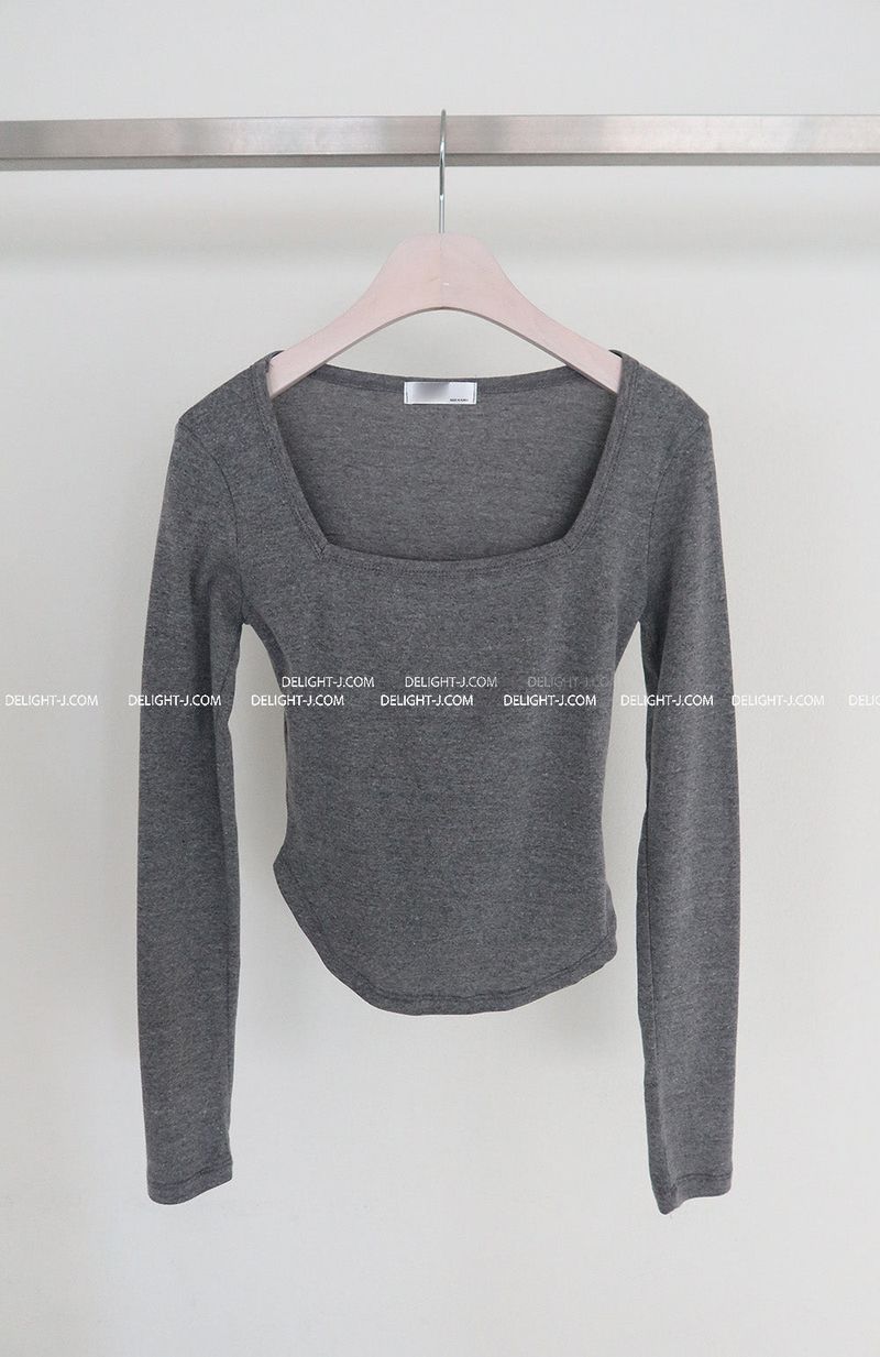 Square Cutout Long Sleeve T-shirt