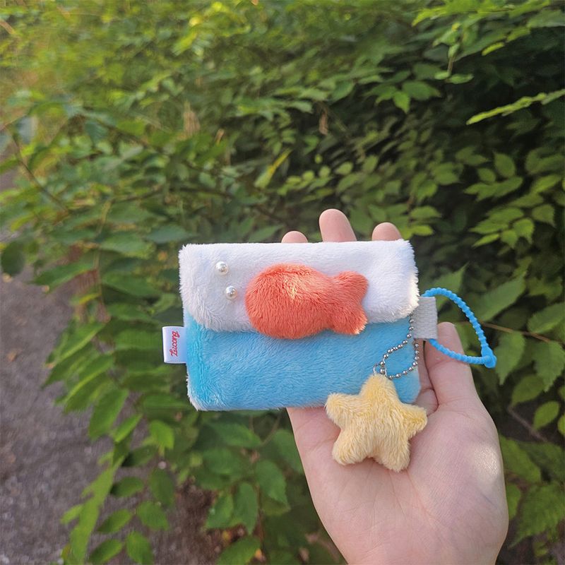 [MADE] fluffy fishbowl pouch