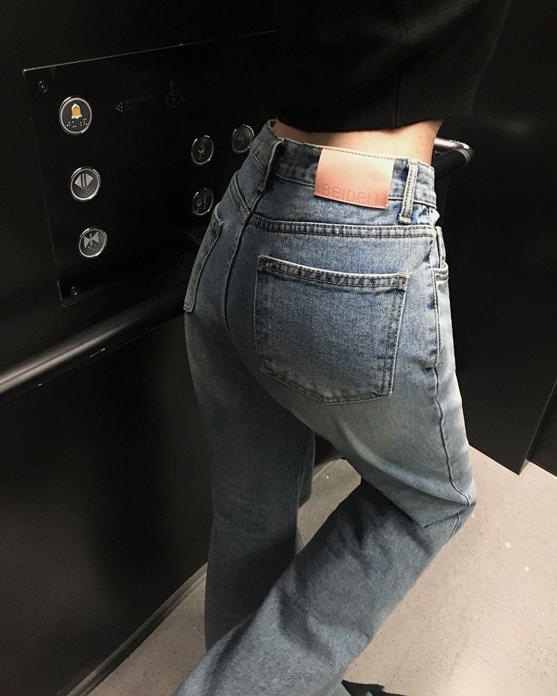 [MADE] Log, semi-flare silhouette denim pants