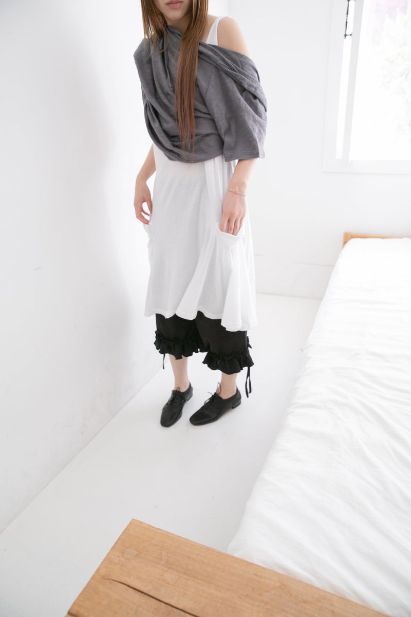 dot jacquard frill pants(2colors)