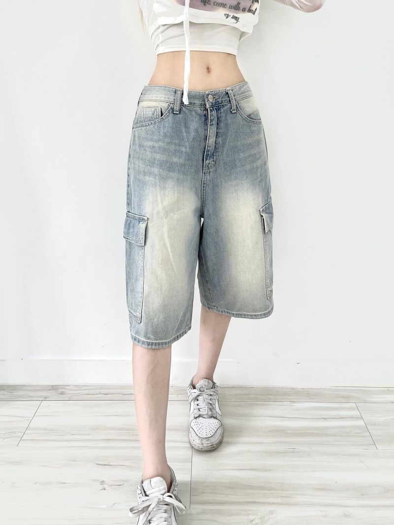 Seow(ソウ)の「1321. Bermuda demin cargo washing pt (2color)(Pants)」