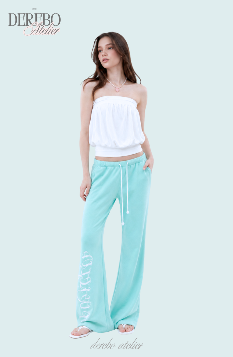 Lounge Lettering Mint Long Pants (TOP)
