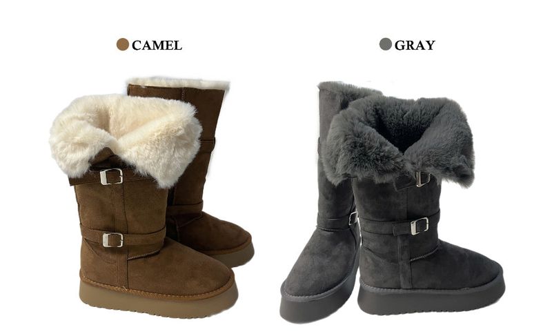 Moufee Fur-Lined Belted Long Ugg Boots