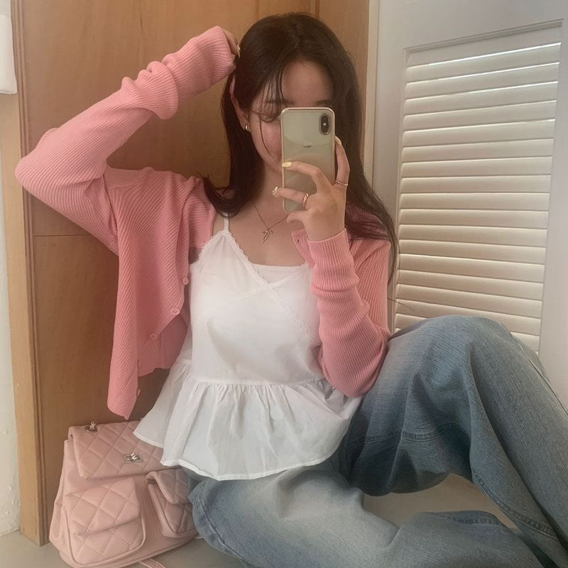 [BELLIDE MADE] Solve Round Rib Cardigan