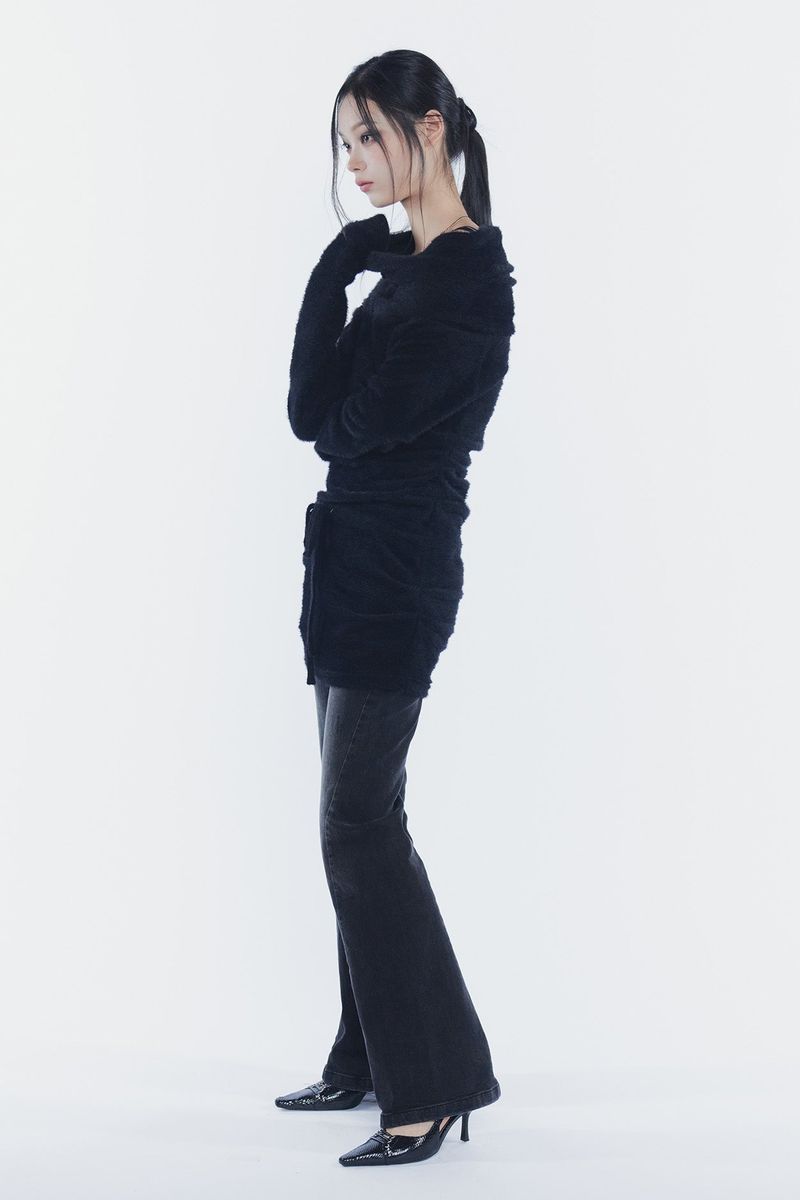 MISTY LOOSE DRESS black
