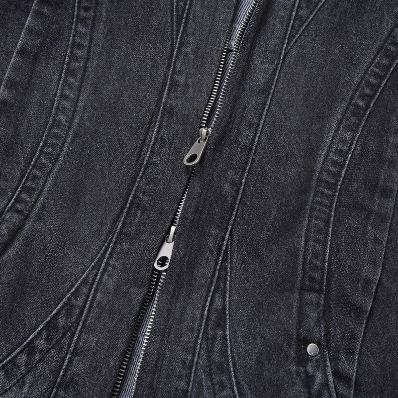 Trip Two-Way Denim Jacket (2 Colors)