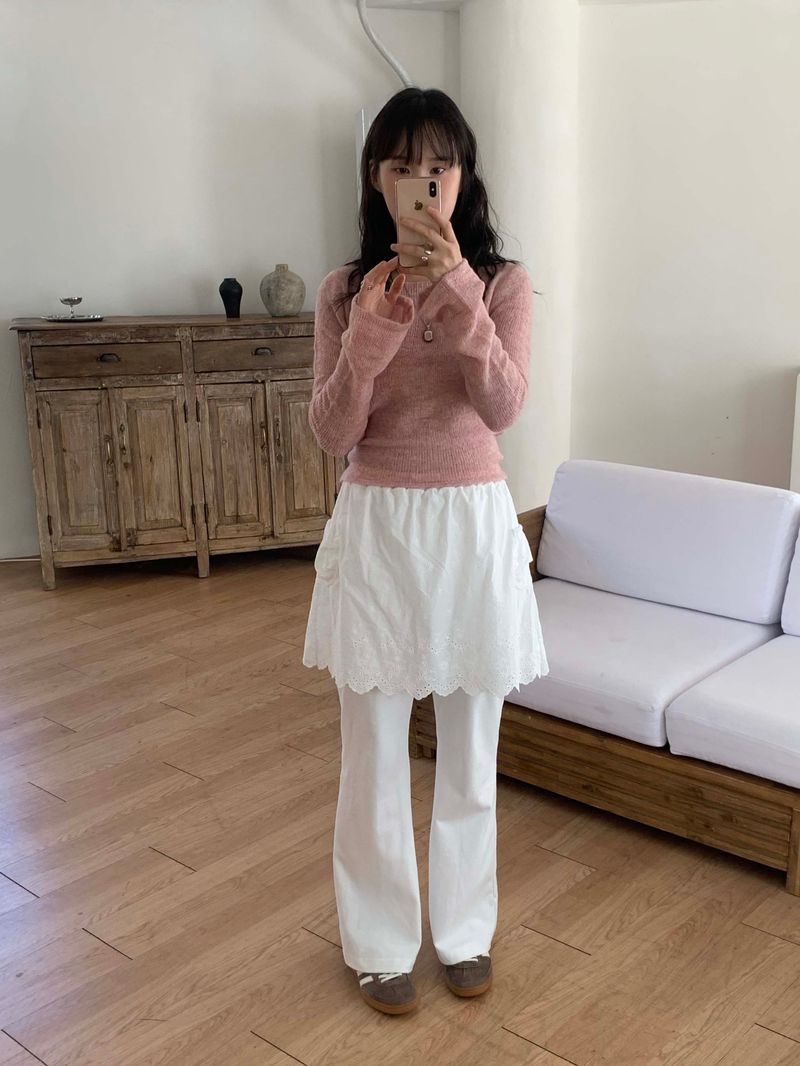 [made by fling] loveholic lace pants