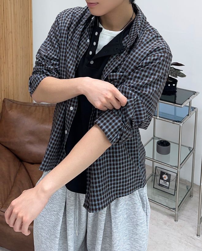 Tied Crop Check Shirt