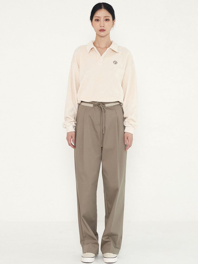 notable(ノッタブル)の「STRING LINE PANTS - BEIGE(Pants)」