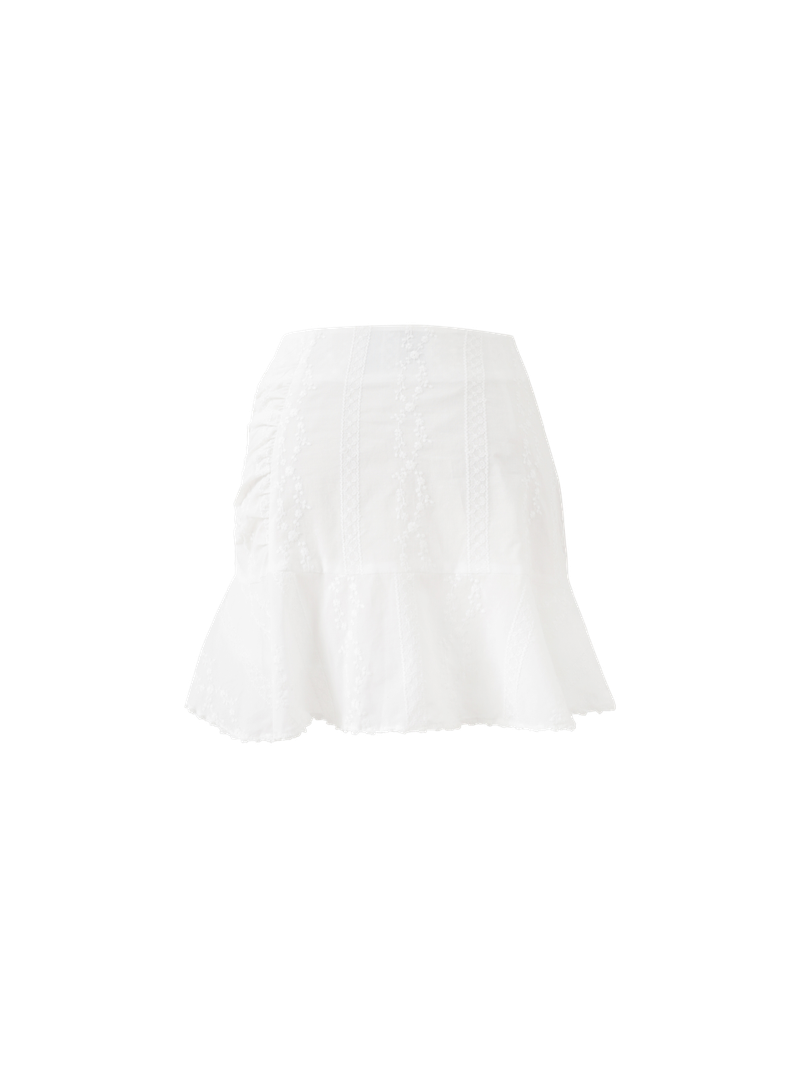 Rosie shirring skirt (white)