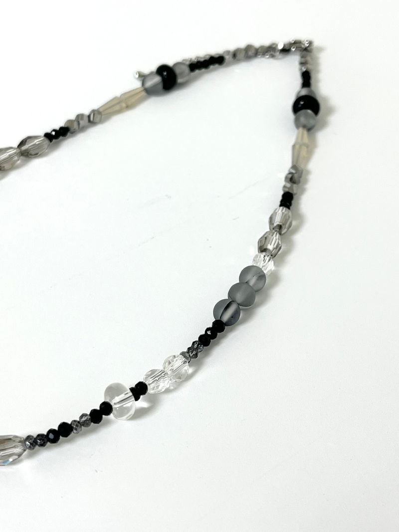 MADE aqua black necklace