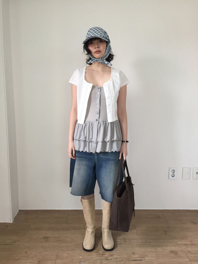 Suede square bag (3color)