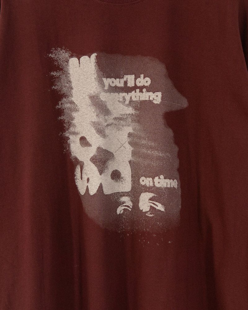 Shadow printed long-sleeved shirt