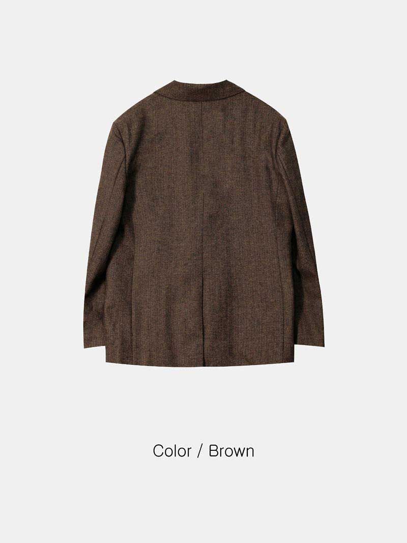 ASCLO Classical Herringbone Wool Jacket (3color)