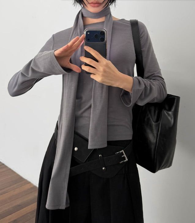 [SCARF SET] MOOD LONGSLEEVE