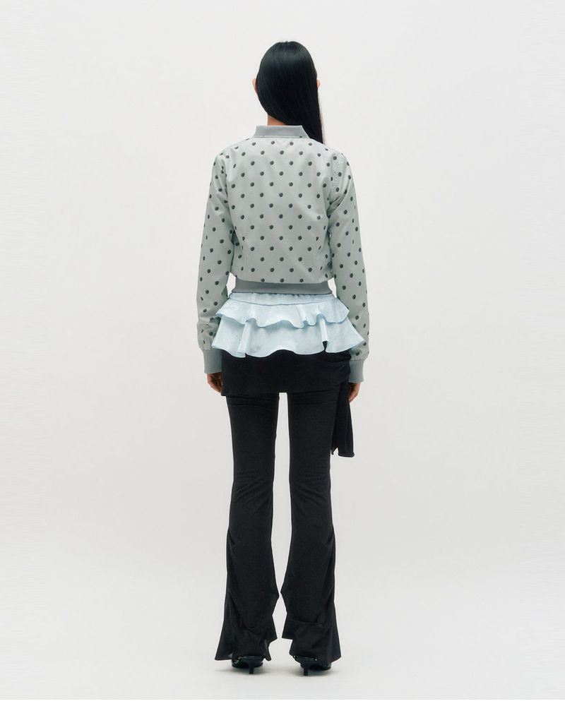 Dot Graphic Windbreaker _ GREY