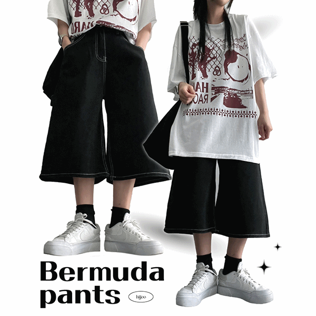 hijjoo（ハイチュー）の「Sittlestitch Carpenter Bermuda Pants (1 color)（Pants）」