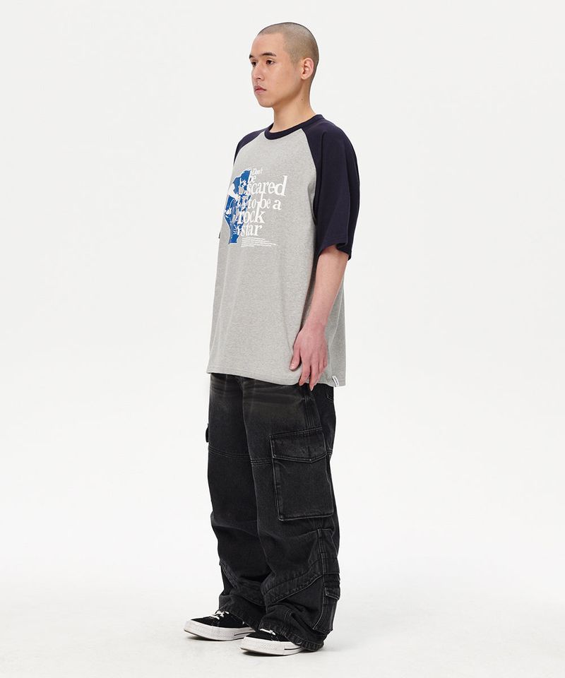 WIDE CARGO DENIM PANT
