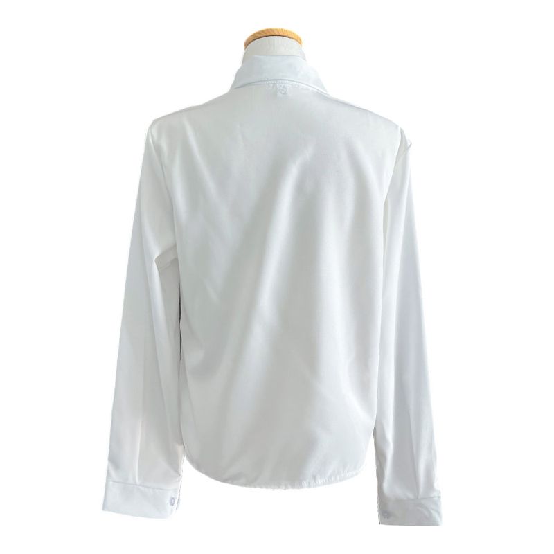 Soft Palette Panel-Cut Collar Shirt Blouse