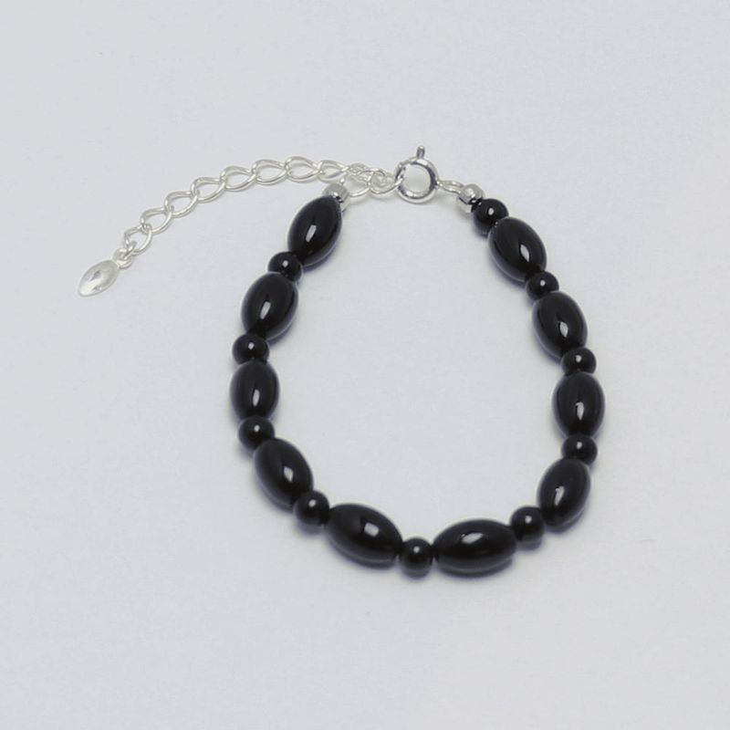 oval onyx bracelet (spare chain)
