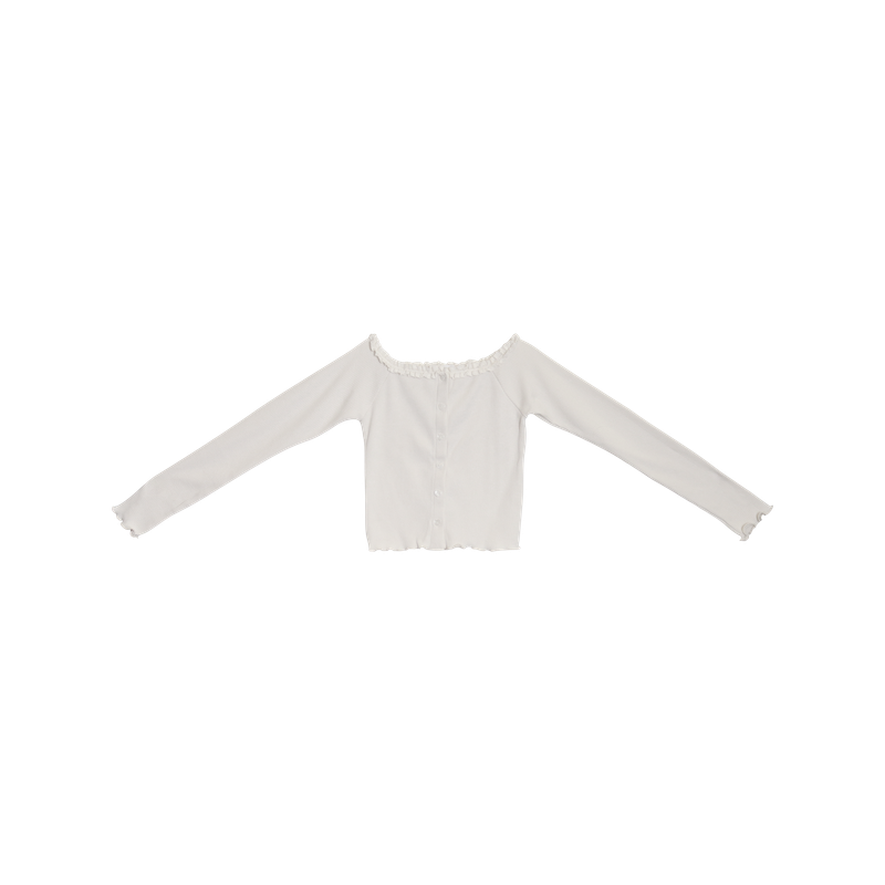 SUGAR OFF-SHOULDER CARDIGAN