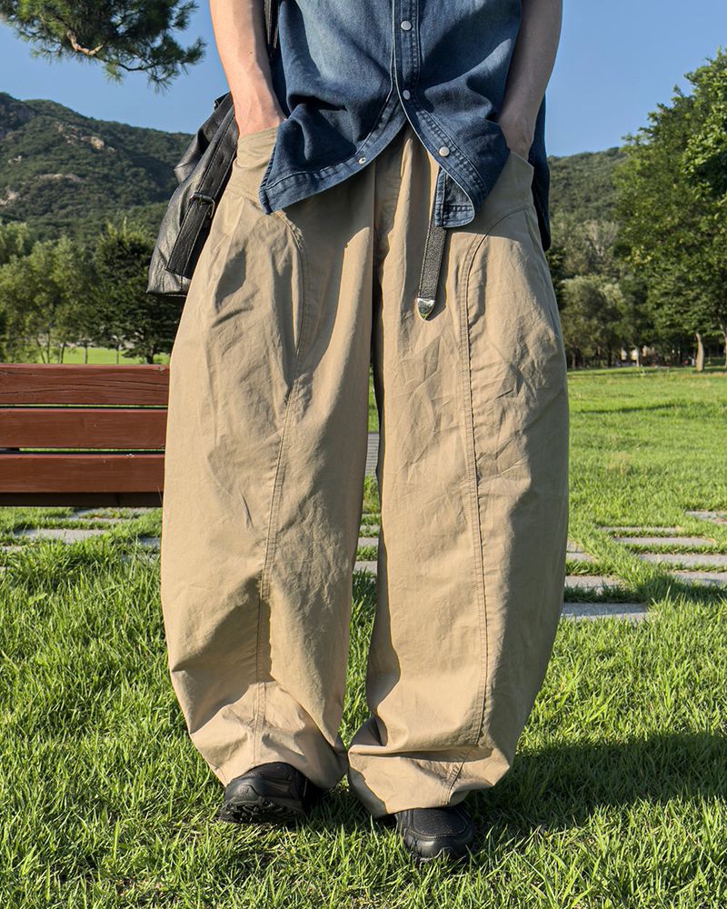 Traillin Cotton Seam One-Tuck Pants