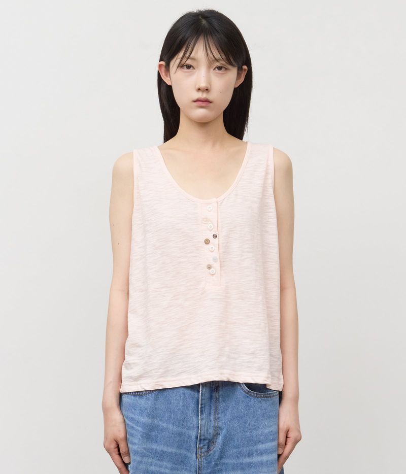 HIFIFNK（ハイファイファンク）の「(W) ロッジ ボタン スリーブレス（トップス）」