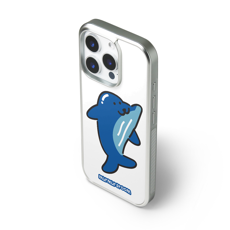 (silver frame) murmur dolphin epoxy bumper case 